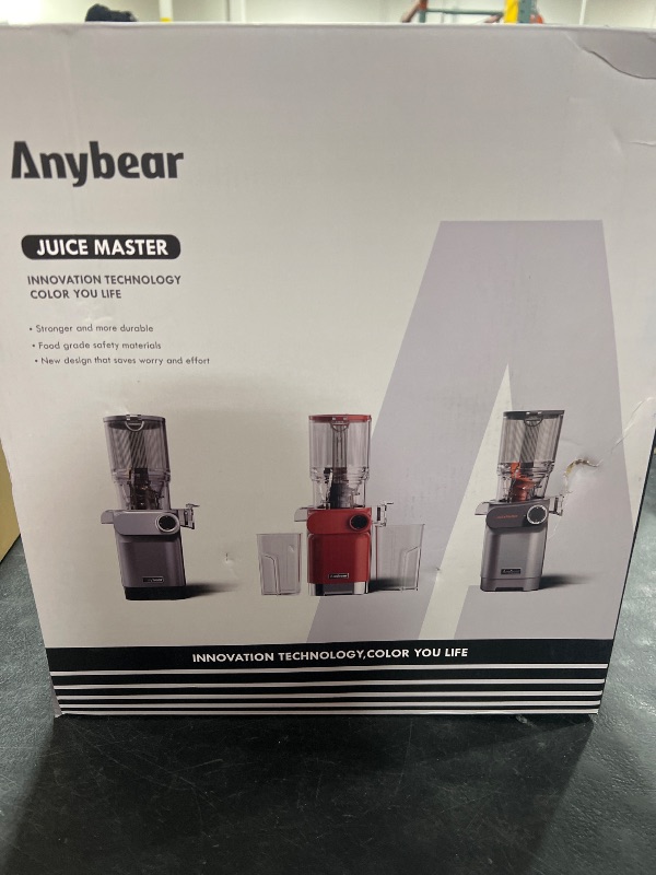 Photo 1 of Cold Press Juicer, 200W Masticating Slow Juicer 4.3" Large Feed Chute Fit Whole Fruits Vegetables | Upgraded Auger | Tritan Material | BPA Free | Juice Recipes (Silver)