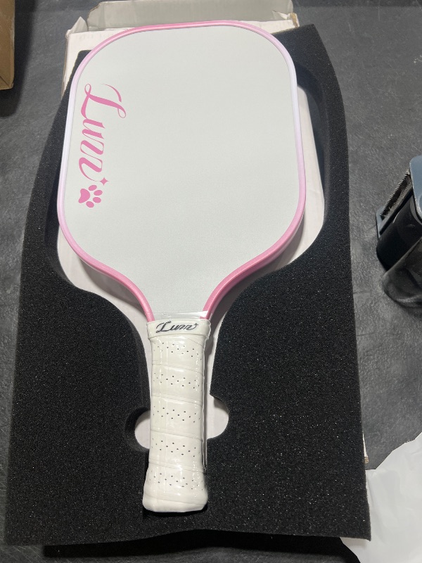 Photo 1 of LUZZ Pickleball Paddles, T700 Carbon Fiber Pickleball Paddle Sandblasted Surface with Honeycomb Core Pickle Ball Rackets for Ultimate Spin & Control