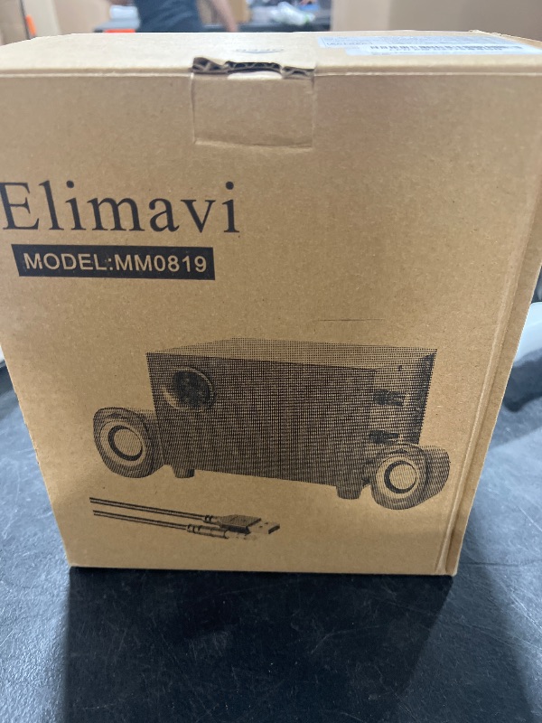 Photo 1 of Computer Speakers with Subwoofer for Desktop, 2.1 PC Speakers with 5.5-inch Subwoofer, Gaming Stereo System Supporting Wireless/AUX/3.5-RCA Inputs, 60W