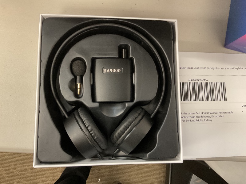 Photo 1 of Personal Sound Amplifier PSAP the Latest Gen Model HA9000, Rechargeable Hearing Aid Device Hearing Amplifier with Headphones, Detachable Microphone, Type-C Charging for Seniors, Adults, Elderly