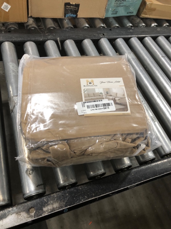 Photo 1 of H.VERSAILTEX Velvet Stretch Recliner Couch Covers 4-Pieces Style Recliner Chair Covers Recliner Cover for Reclining Chair Slipcovers Feature Non Slip Form Fitted Thick Soft Washable, Camel