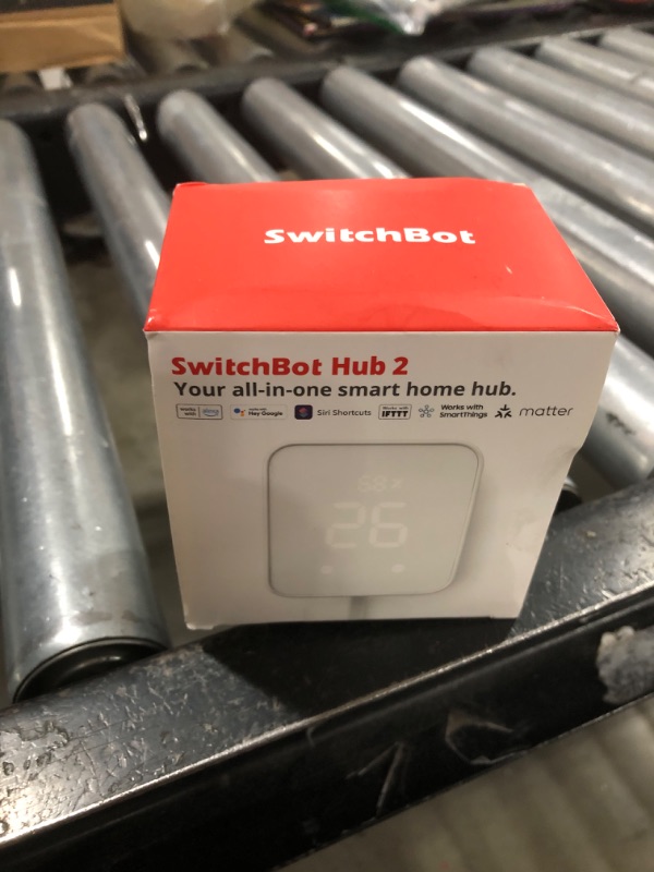 Photo 1 of SwitchBot Hub 2 (2nd Gen), work as a WiFi Thermometer Hygrometer, IR Remote Control, Smart Remote and Light Sensor, Link SwitchBot to Wi-Fi (Support 2.4GHz), Compatible with Alexa&Google Assistant