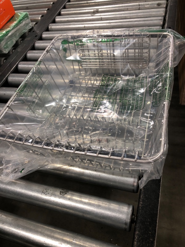Photo 1 of ESBOLM 304 Stainless Steel Dish Drying Rack - Built-in/Over-Sink/Countertop Triple-Use, Telescopic Arms 15.1"-21.28" with Utensil Holder, Rustproof Design ?for 3-6 People?