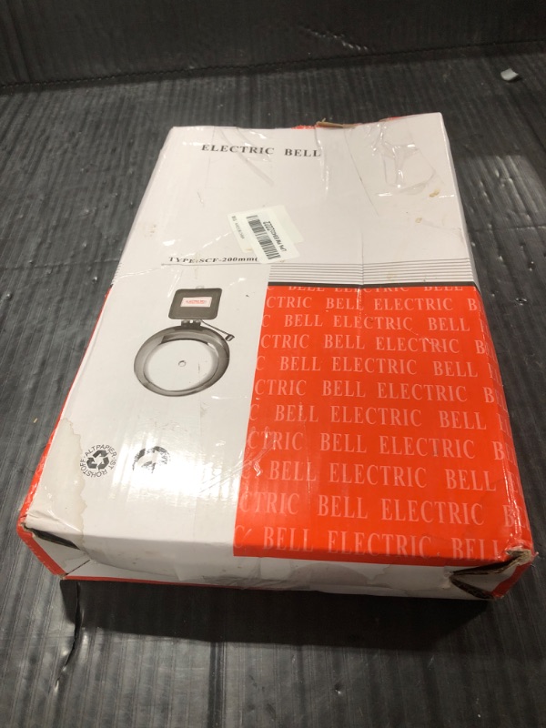 Photo 1 of Extra Loud Doorbell Electric Bell 8 Inch Alarm Bell Electric Doorbell Wired Multipurpose Signal Bells for School Industrial Shop Mall Homes(110V)