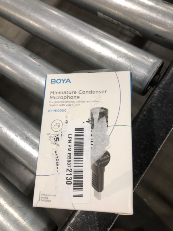 Photo 1 of BOYA BY-M100UC Mini USB C Microphone Plug&Play Lapel Mic with Type-C Connector for Android Smartphone Latop OSM Action2/3 YouTube/Vlog/Interview