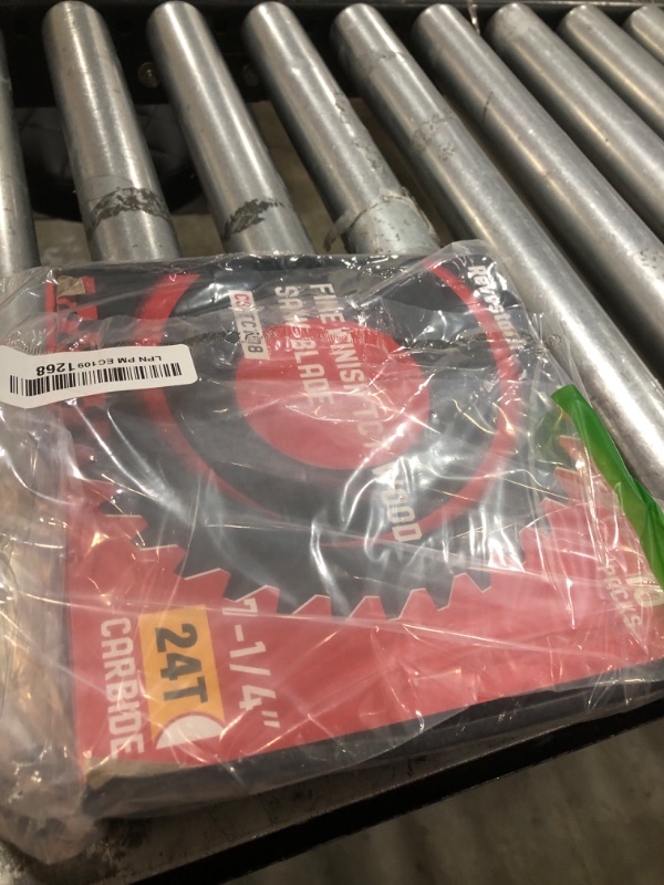 Photo 1 of 10 Pack Circular Saw Blade 7-1/4" 24T with 5/8" Arbor, Carbide Tipped Teeth, TCT Saw Blades for Cutting Various Wood, Plastic and Composite Materials, Fit Dewalt Craftsman Ryobi Milwaukee