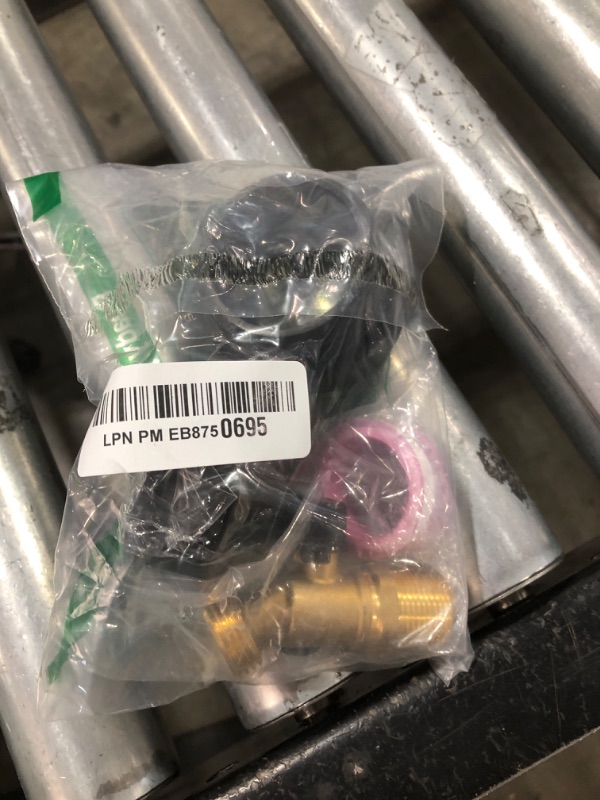Photo 1 of IBC Tote Adapter, 275-330 Gallon ibc tote fittings 2.36" Fine Thread Tote Valve Brass Hose Faucet Valve Tool with Ball Valve for Garden Hose Connector (For 2.36" Fine Threads to 3/4")