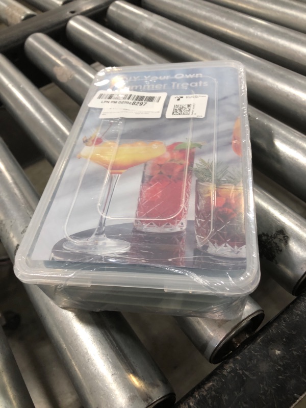 Photo 1 of WIBIMEN Ice Cube Tray with Lid and Bin - Round Ice Trays for Freezer with Lid - Ice Cube Trays for Freezer with Ice Container (0.8"-2PACK Blue)