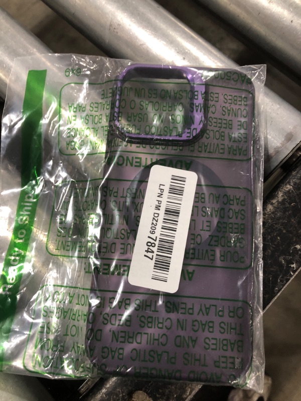 Photo 1 of TOBOVON for iPhone 16 Pro Max Case, Compatible with MagSafe, Built-in Camera Ring Stand, with Individual Camera Cover, Translucent Matte Military-Grade Drop Protection Magnetic Case, Purple