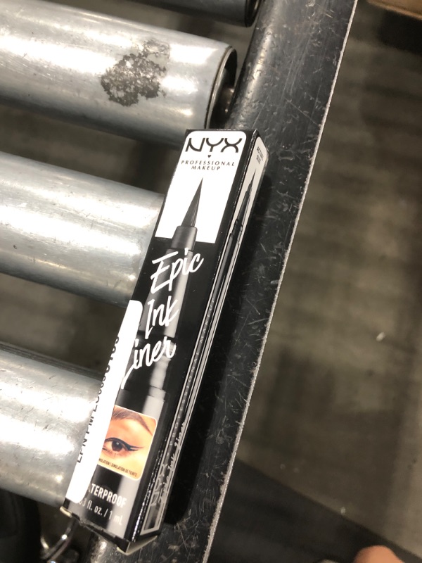 Photo 1 of NYX PROFESSIONAL MAKEUP Epic Ink Liner, Waterproof Liquid Eyeliner - Black, Vegan Formula