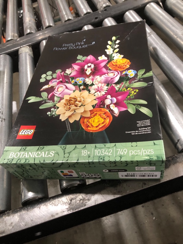 Photo 1 of LEGO Botanicals Pretty Pink Flower Bouquet Building Set for Adults - Artificial Flowers for Home Decor, Centerpieces for Tables - Gift for Graduation - 10342
