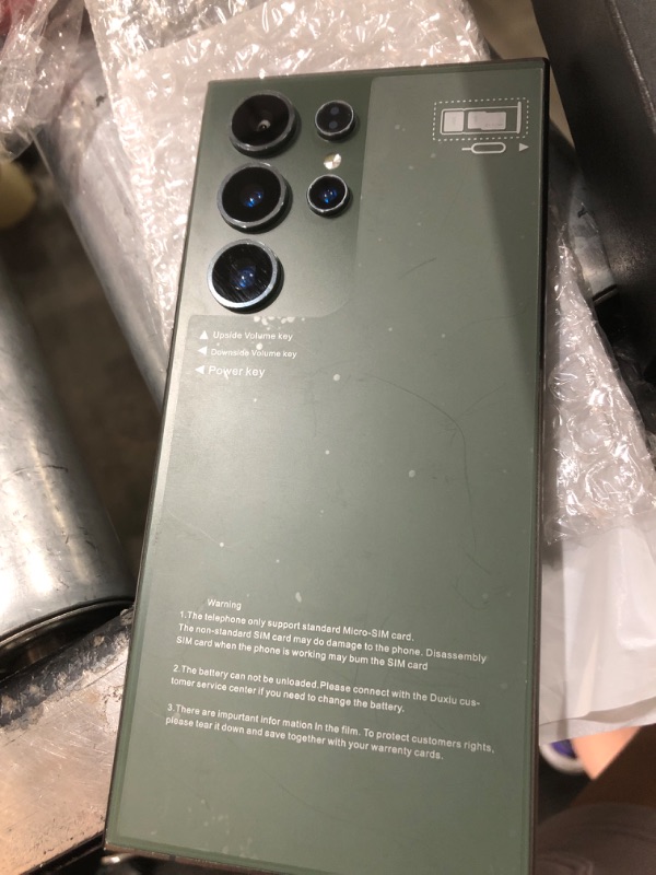 Photo 1 of LAORENKI S25U+ Unlocked Cell Phone, 64GB Smartphone, Unlocked Android, 6.8 inch, New 10 Core Processor, Long Battery Life, Edge-to-Edge Display, Include Pen, US Version, 2025, Green