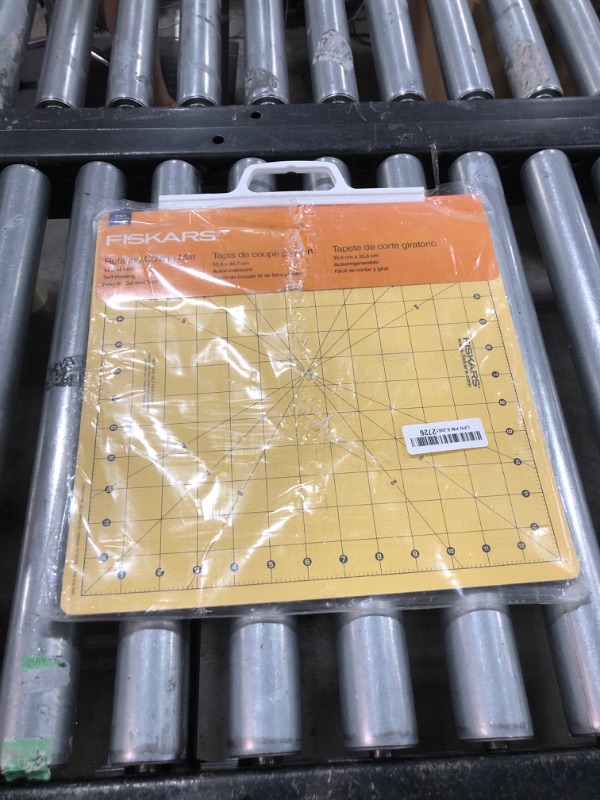 Photo 1 of Fiskars Rotating Cutting Mat - 14" x 14" Grid to Cut Fabric Squares Easily - Perfect for Quilting, Sewing and Craft Projects - Self-Healing Mat - Gray