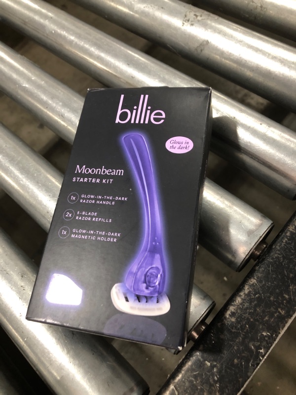 Photo 1 of Billie Razors for Women Shave Kit – Women’s Razor + 2 x 5-Blade Razor Refills + Magnetic Holder – Moonbeam