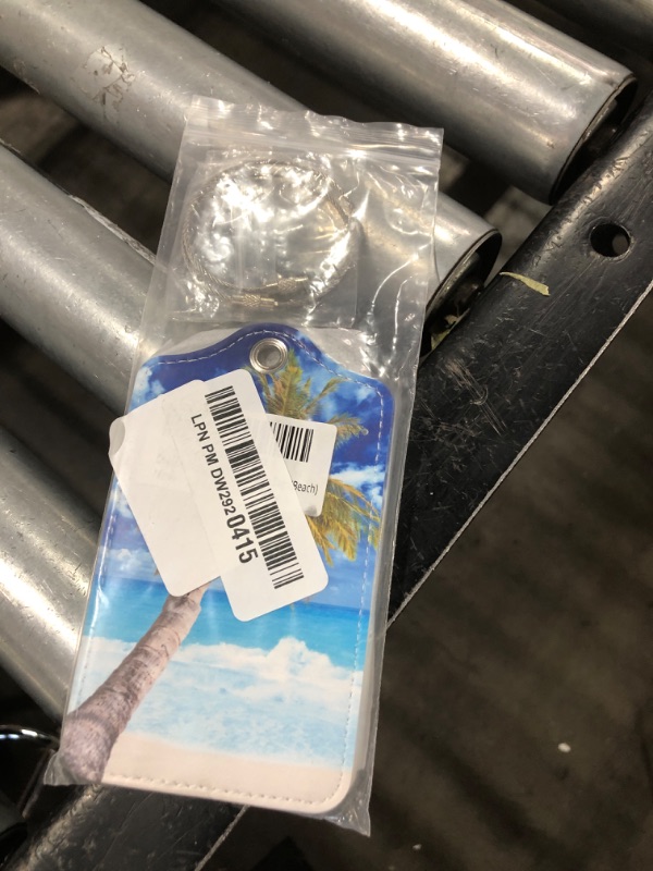 Photo 1 of Luggage Tags for Suitcases, 2 Pack Cute PU Leather Suitcase Tag Identifiers TSA Approved with Stainless Steel Loop and Address Card for Baggage Tag for Cruise Airport Travel Essentials by Chelmon