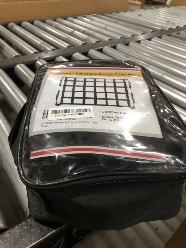 Photo 1 of Autofonder Cargo Net for Pickup Truck Bed Adjustable 42"x50" Truck Bed Cargo Netting with S-Hook Fittings 2” Wide Heavy Duty Small Trunk Net Automotive Carrier for SUV Car Trailer