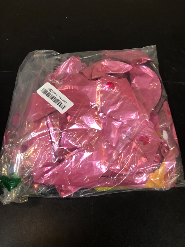 Photo 1 of [52 PCS] 16" Foil Pink Letter Balloons 2 Sets of A-Z, Mylar Aluminum Hanging Alphabet for Girls Graduation New Year eve Birthday Party Valentine's day Decorations