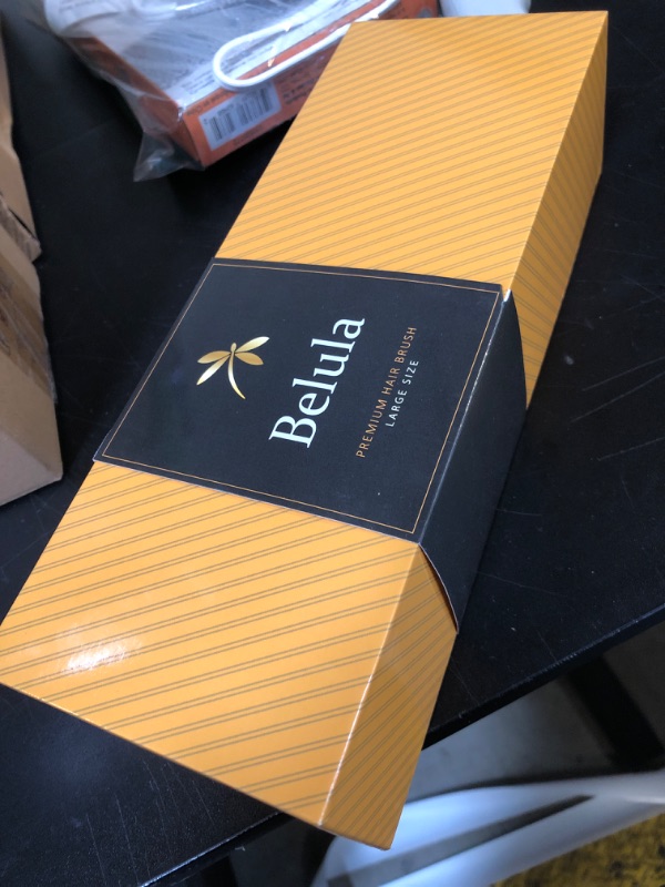 Photo 1 of 100% Boar Bristle Hair Brush for Women Set by Belula (L Size). Soft Natural Bristles for Thin and Fine Hair. Wooden Comb, Travel Bag and Spa Headband Included!