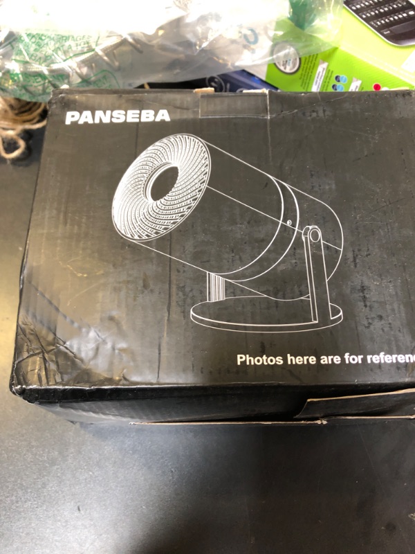 Photo 1 of [Built-in -Apps] PANSEBA 270°Adjustable Smart Mini Projector with WiFi 6 and Bluetooth, Auto Keystone Outdoor Movie Projector, Big Screen Home Portable Projector for Phone/TV Stick/Laptop/HDMI