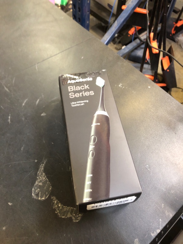 Photo 1 of Aquasonic Black Series Ultra Whitening Toothbrush – ADA Accepted Electric Toothbrush- 8 Brush Heads & Travel Case – 40,000 VPM Electric Motor & Wireless Charging - 4 Modes w Smart Timer
