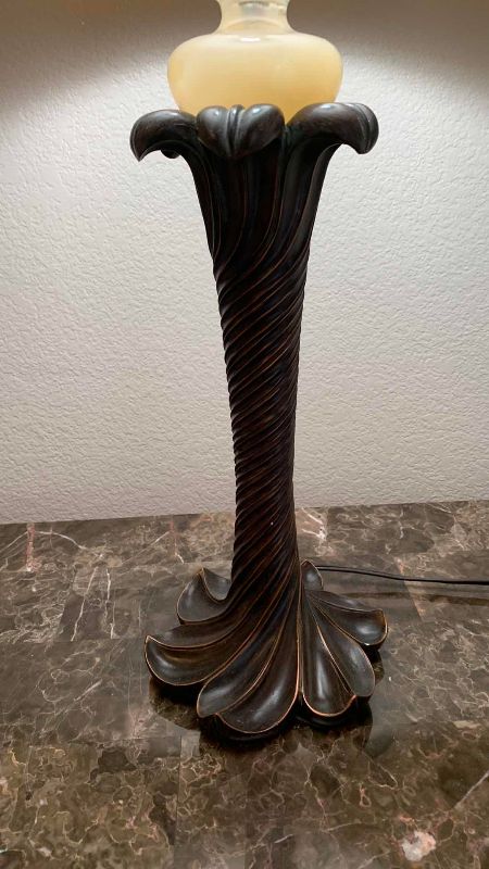 Photo 1 of ERIN ASHLEY POLY TABLE LAMP H 33”