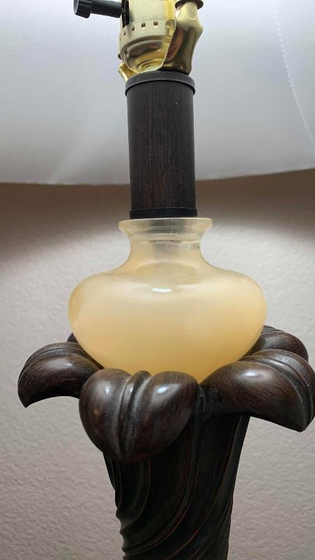 Photo 1 of ERIN ASHLEY POLY TABLE LAMP H 33”