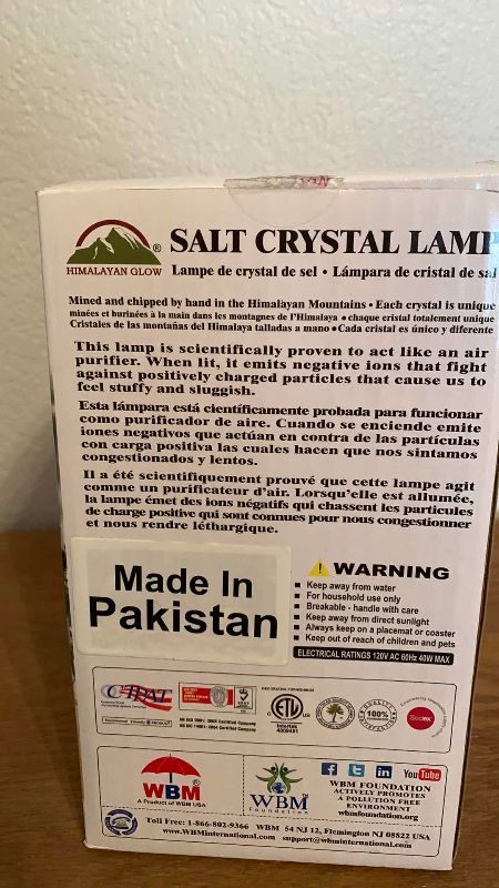 Photo 1 of SALT CRYSTAL LAMP