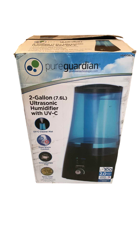 Photo 1 of PURE GUARDIAN 2-GALLON ULTRASONIC HUMIDIFIER WITH UV-C
