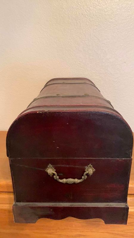 Photo 1 of WOODEN STORAGE CHEST 22” X 11” H 12”