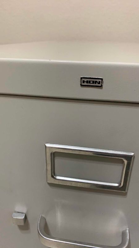 Photo 1 of HON 2-DRAWER VERTICAL FILE CABINET 15” X 27” H 29”