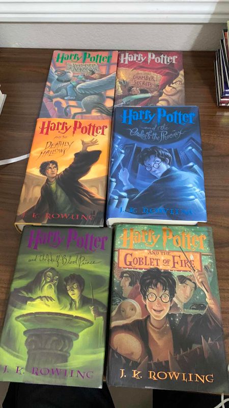 Photo 1 of 7-HARRY POTTER BOOKS