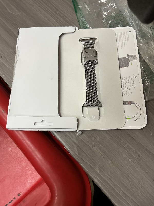 Photo 1 of Apple Watch Band - Milanese Loop (49mm) - Natural - Medium