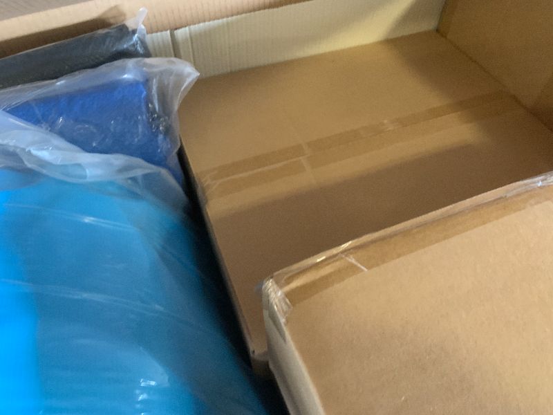 Photo 1 of EVAJOY Inflatable Top Ring Swimming Pools 18ft*48in Round Pool Include Filter Pump Include Filter Pump Blue