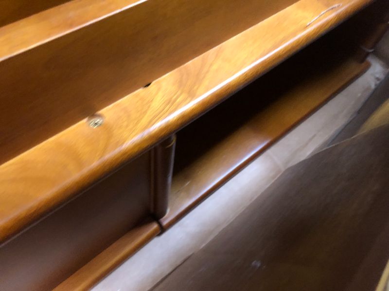 Photo 1 of SIMPLIHOME Draper Solid Hardwood 48 inch Wide Rectangle Mid Century Modern Lift Top Coffee Table in Teak Brown for The Living Room and Family Room