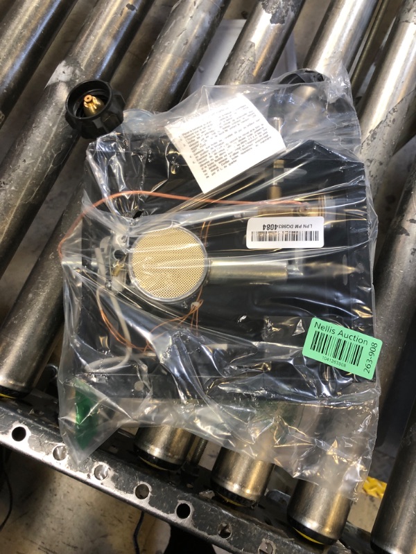 Photo 1 of Patio Heater Parts, Patio Heater Glass Tube Burner Module Replacement, Compatible with Hiland Square Glass Tube Heaters, 5 Bolt Hole Design, Includes Regulator Valve Assembly Replacement Parts.
