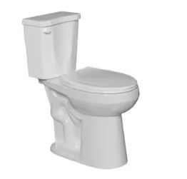 Photo 1 of 27 in. Elongated Toilet Bowl in White, Single Flush Elongated Toilet for Bathroom


