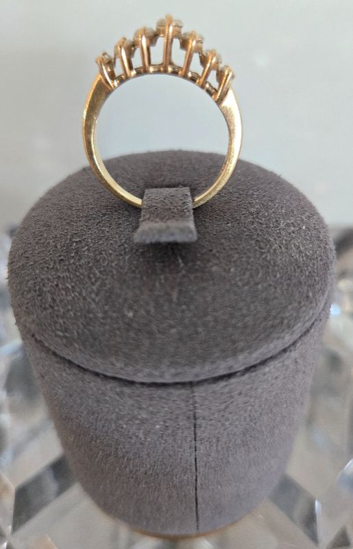 Photo 1 of 14K YELLOW GOLD W 1 CT MARQUEE DIAMOND RING-3G SIZE 6