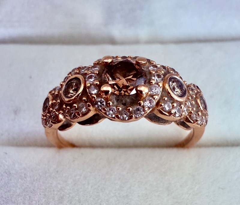 Photo 1 of LEVIAN 14K YELLOW GOLD W. 1CT DIAMOND RING-3.4G SIZE 8 1/2