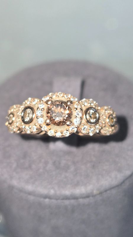 Photo 1 of LEVIAN 14K YELLOW GOLD W. 1CT DIAMOND RING-3.4G SIZE 8 1/2