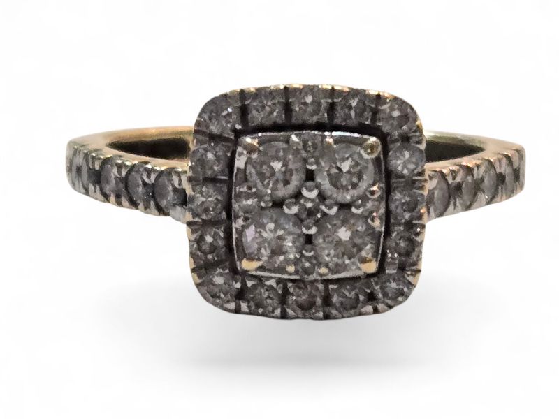 Photo 1 of 14K YELLOW GOLD W. 1CT DIAMOND RING-3.5G SIZE 7 #13