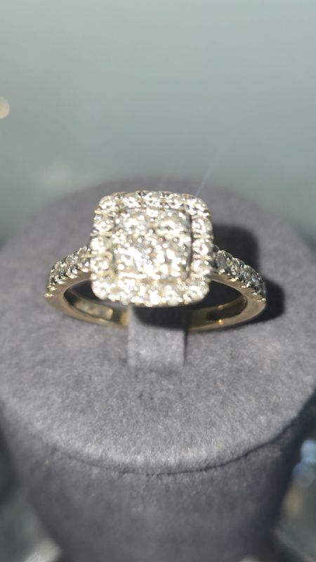Photo 1 of 14K YELLOW GOLD W. 1CT DIAMOND RING-3.5G SIZE 7