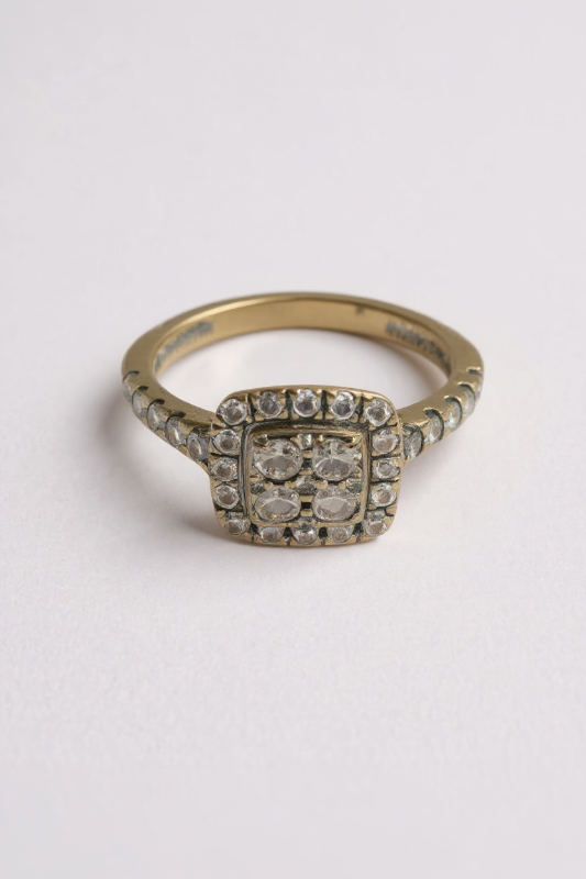 Photo 1 of 14K YELLOW GOLD W. 1CT DIAMOND RING-3.5G SIZE 7 #13