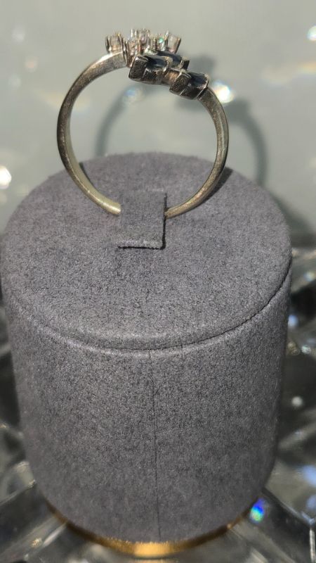 Photo 1 of 14K YELLOW GOLD W. .50CT SAPPHIRE & .25CT DIAMOND RING-4.5G SIZE 10 1/2