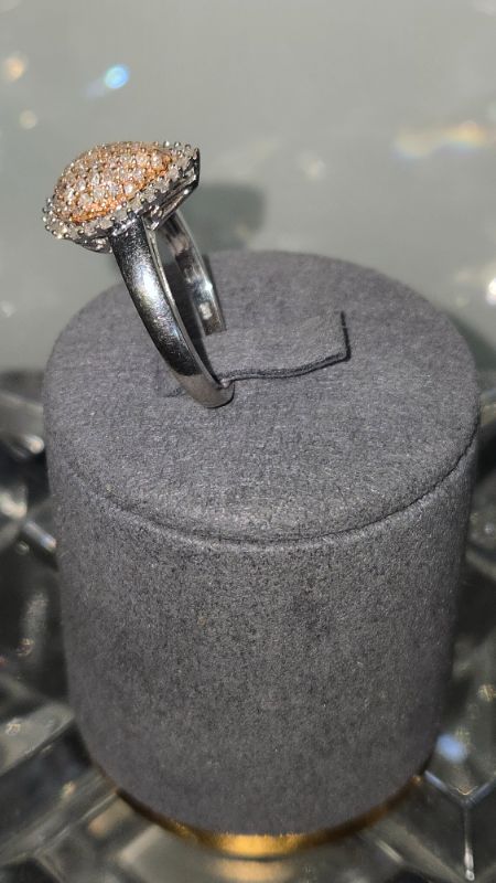 Photo 1 of 14K WHITE GOLD W. 50CT DIAMOND RING-4G SIZE 8