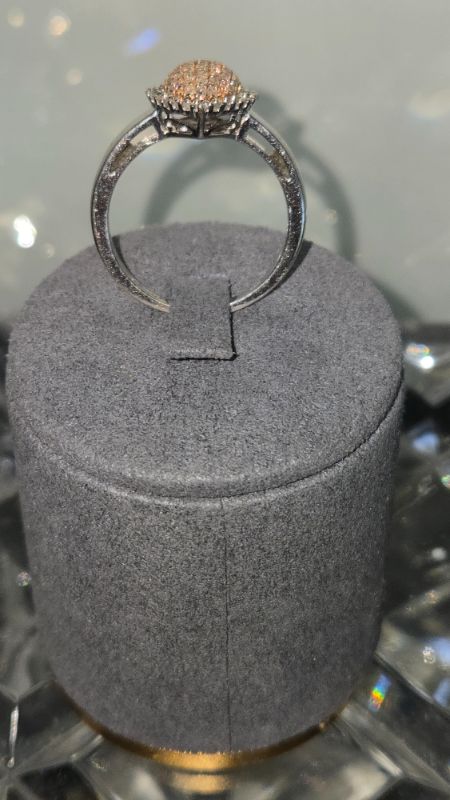Photo 1 of 14K WHITE GOLD W. 50CT DIAMOND RING-4G SIZE 8