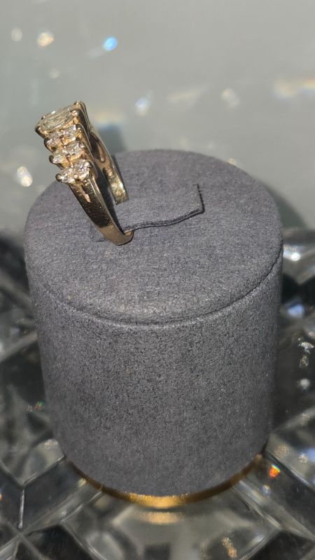 Photo 1 of 14K YELLOW GOLD W. 1.5CT DIAMOND RING-3.8G SIZE 6