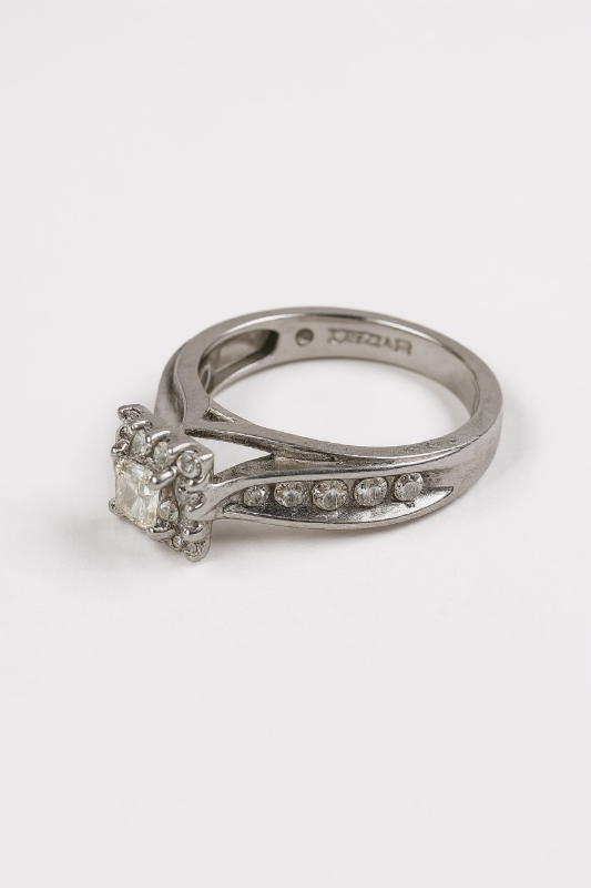 Photo 1 of 14K WHITE GOLD W. 1CT DIAMOND RING-5G SIZE 6 1/2 #5
