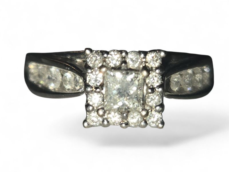 Photo 1 of 14K WHITE GOLD W. 1CT DIAMOND RING-5G SIZE 6 1/2 #5