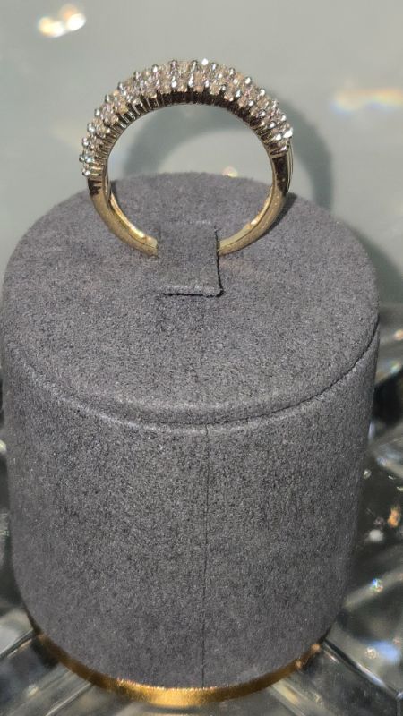 Photo 1 of 14k YELLOW GOLD W. 1.5CT DIAMOND RING-5G SIZE 7