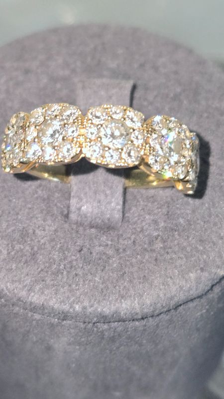 Photo 1 of 14K YELLOW GOLD W. 1CT DIAMOND RING-3G SIZE 5